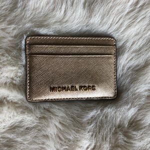 Michael Kors gold card holder